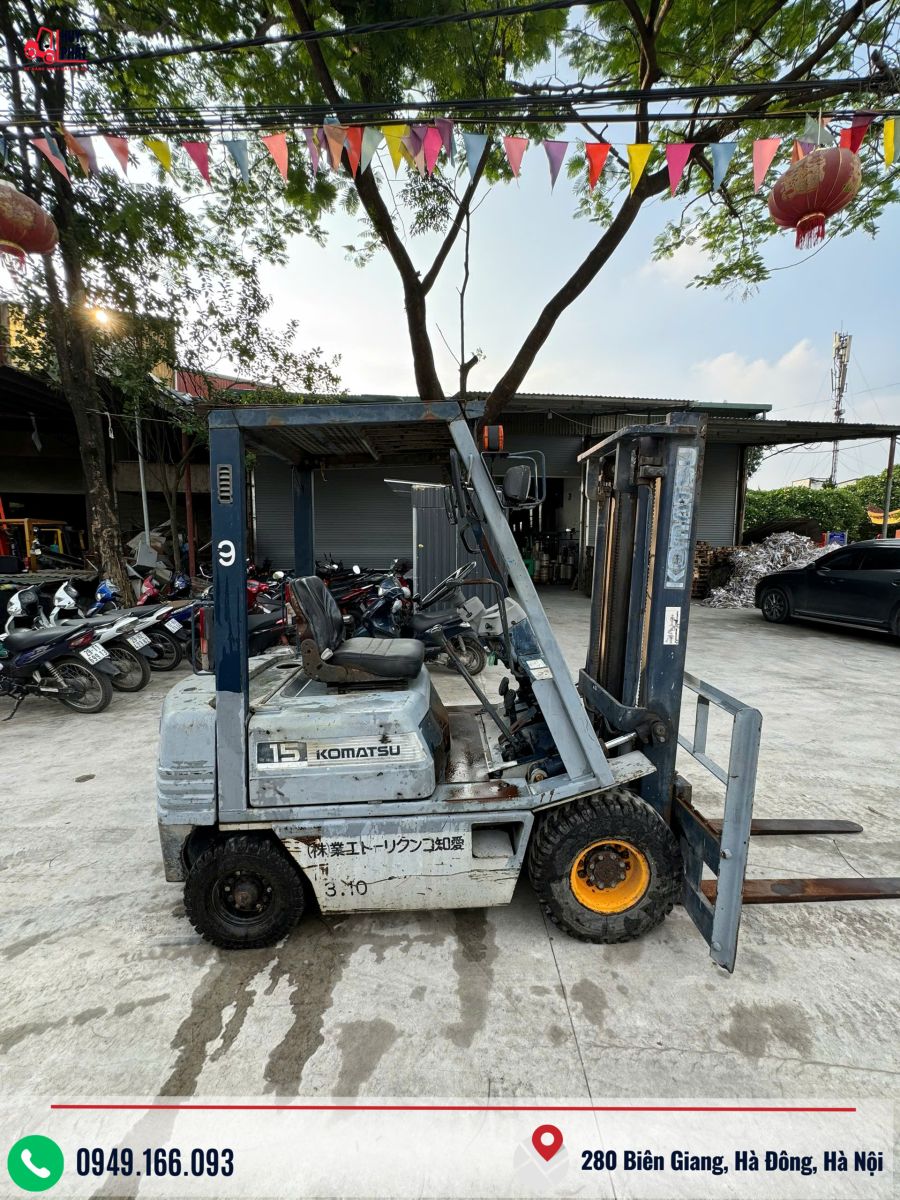 Xe nâng dầu Komatsu FD15-16 – 1.5 tấn – 1995